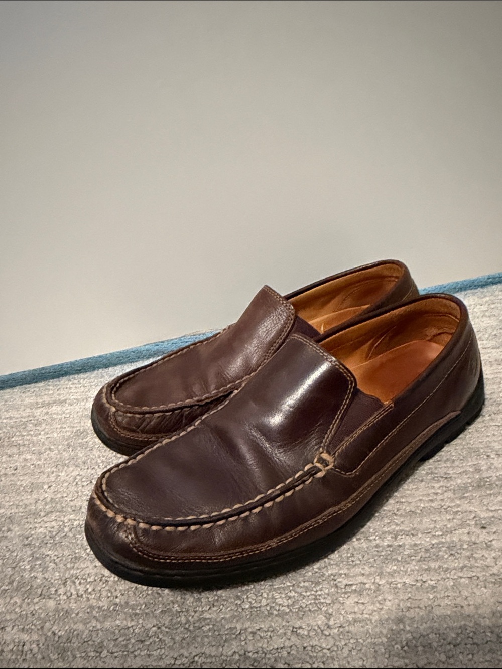 Sperry’s Top Sider Gold Cup Collection Men's Brown Leather Slip-On Loafers